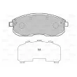 Jeu de 4 plaquettes de frein avant VALEO 601013 - Visuel 2