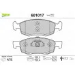 Jeu de 4 plaquettes de frein avant VALEO 601017 - Visuel 1