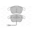Jeu de 4 plaquettes de frein avant VALEO 601036 - Visuel 2