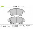 Jeu de 4 plaquettes de frein avant VALEO 601040 - Visuel 1