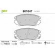 Jeu de 4 plaquettes de frein avant VALEO 601047 - Visuel 1