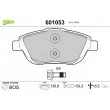 Jeu de 4 plaquettes de frein avant VALEO 601053 - Visuel 1