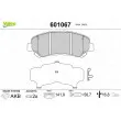Jeu de 4 plaquettes de frein avant VALEO 601067 - Visuel 1