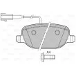 Jeu de 4 plaquettes de frein arrière VALEO 601143 - Visuel 2