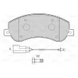 Jeu de 4 plaquettes de frein avant VALEO 601146 - Visuel 2