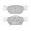 Jeu de 4 plaquettes de frein avant VALEO 601149 - Visuel 2