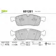 Jeu de 4 plaquettes de frein avant VALEO 601281 - Visuel 1