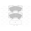 Jeu de 4 plaquettes de frein avant VALEO 601284 - Visuel 2