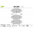 Jeu de 4 plaquettes de frein avant VALEO 601286 - Visuel 1