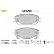 Jeu de 4 plaquettes de frein avant VALEO 601290 - Visuel 1