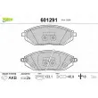 Jeu de 4 plaquettes de frein avant VALEO 601291 - Visuel 1