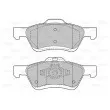Jeu de 4 plaquettes de frein avant VALEO 601295 - Visuel 2