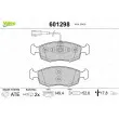 Jeu de 4 plaquettes de frein avant VALEO 601298 - Visuel 1