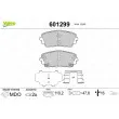Jeu de 4 plaquettes de frein avant VALEO 601299 - Visuel 1
