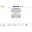 Jeu de 4 plaquettes de frein avant VALEO 601309 - Visuel 1