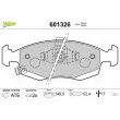Jeu de 4 plaquettes de frein avant VALEO 601326 - Visuel 1