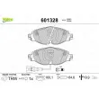Jeu de 4 plaquettes de frein avant VALEO 601328 - Visuel 1
