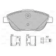 Jeu de 4 plaquettes de frein avant VALEO 601334 - Visuel 2