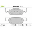 Jeu de 4 plaquettes de frein avant VALEO 601345 - Visuel 1