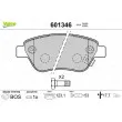 Jeu de 4 plaquettes de frein avant VALEO 601346 - Visuel 1