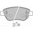 Jeu de 4 plaquettes de frein avant VALEO 601346 - Visuel 2