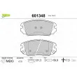 Jeu de 4 plaquettes de frein avant VALEO 601348 - Visuel 1