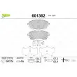 Jeu de 4 plaquettes de frein avant VALEO 601362 - Visuel 1