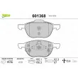 Jeu de 4 plaquettes de frein avant VALEO 601368 - Visuel 1