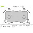 Jeu de 4 plaquettes de frein avant VALEO 601372 - Visuel 1