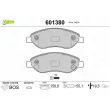 Jeu de 4 plaquettes de frein avant VALEO 601380 - Visuel 1