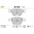 Jeu de 4 plaquettes de frein avant VALEO 601382 - Visuel 1