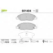 Jeu de 4 plaquettes de frein avant VALEO 601404 - Visuel 1