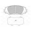 Jeu de 4 plaquettes de frein avant VALEO 601405 - Visuel 2