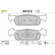 Jeu de 4 plaquettes de frein avant VALEO 601412 - Visuel 1