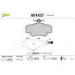 Jeu de 4 plaquettes de frein avant VALEO 601427 - Visuel 1