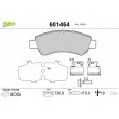 Jeu de 4 plaquettes de frein avant VALEO 601464 - Visuel 1