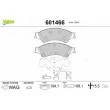 Jeu de 4 plaquettes de frein avant VALEO 601466 - Visuel 1