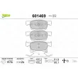 Jeu de 4 plaquettes de frein avant VALEO 601469 - Visuel 1