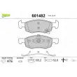 Jeu de 4 plaquettes de frein avant VALEO 601482 - Visuel 1
