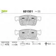 Jeu de 4 plaquettes de frein avant VALEO 601501 - Visuel 1