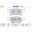 Jeu de 4 plaquettes de frein avant VALEO 601502 - Visuel 1