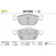 Jeu de 4 plaquettes de frein avant VALEO 601508 - Visuel 1