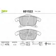 Jeu de 4 plaquettes de frein avant VALEO 601522 - Visuel 1