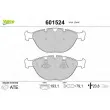 Jeu de 4 plaquettes de frein avant VALEO 601524 - Visuel 1