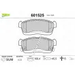 Jeu de 4 plaquettes de frein avant VALEO 601525 - Visuel 1