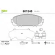 Jeu de 4 plaquettes de frein avant VALEO 601540 - Visuel 1