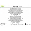 Jeu de 4 plaquettes de frein avant VALEO 601556 - Visuel 1