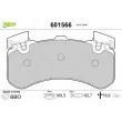 Jeu de 4 plaquettes de frein avant VALEO 601566 - Visuel 1