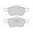 Jeu de 4 plaquettes de frein avant VALEO 601573 - Visuel 2