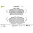 Jeu de 4 plaquettes de frein avant VALEO 601588 - Visuel 1
